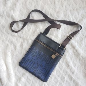 L.A.M.B. Black and Blue Crossbody Purse
